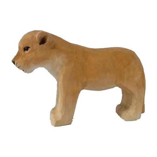 Figurine Lionceau en bois