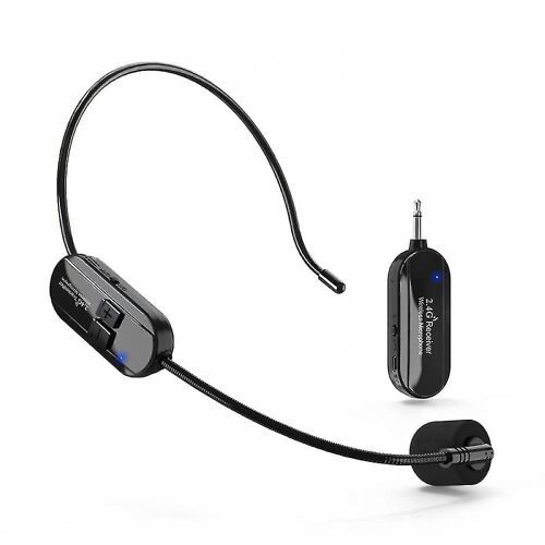 Microphone de casque sans fil, 2.4g étanche à l'eau Système de microphone sans fil pour instructeur de fitness, spinning, yoga, enseignement
