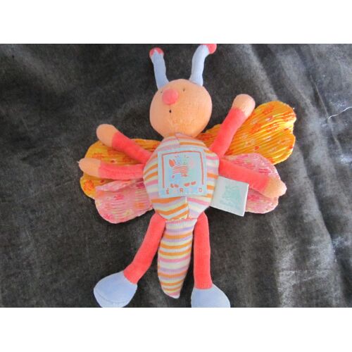 Doudou Hochet Libellule Multicolors Moulin Roty