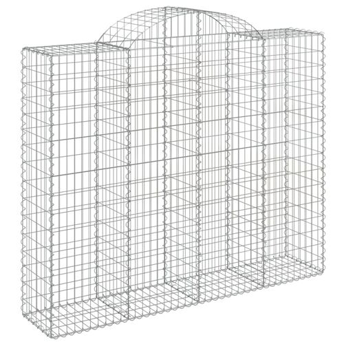 Vidaxl Panier De Gabions Arqué 200x50x160/180 Cm Fer Galvanisé