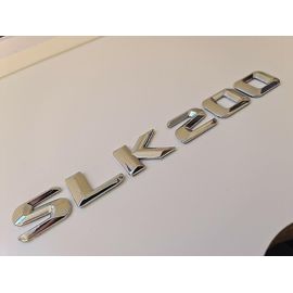 Slk200 Argent Chrome Lettre Numéro De Coffre Arrière Badge Emblème Slk Classe Mercedes