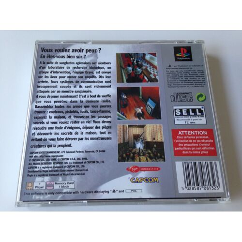 Resident Evil Sony Playstation 1 PS1 Platinum CIB envoi rapide suivi