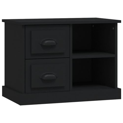 Vidaxl Table De Chevet Noir 60x35,5x45 Cm