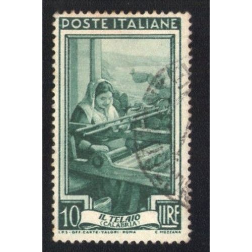 Italie 1950 Oblitéré Rond Used Stamp Calabria Il Telaio Le Cadre De Tissage