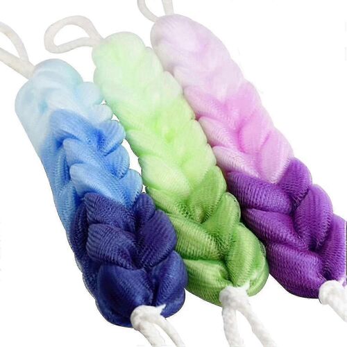 3 Packs D'Éponge De Bain, Éponge De Douche, Hommes Et Femmes (Différentes Couleurs)