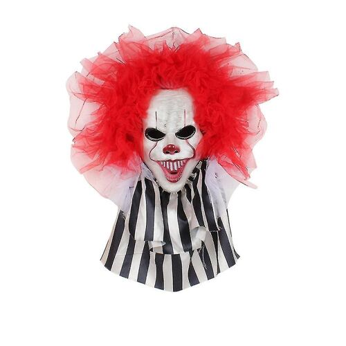 Horror Clown Garland Wall Door Hanging Wreath Home Party Halloween Decoration
