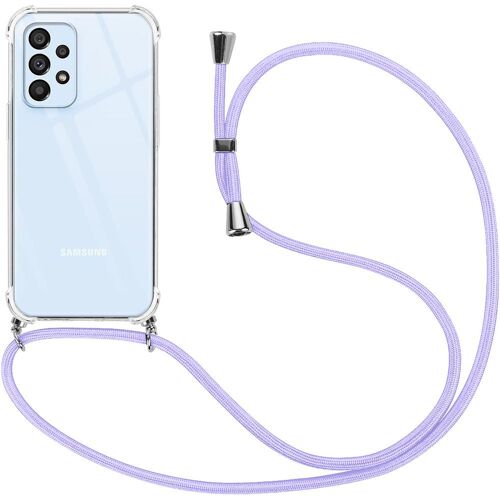Coque Cordon Pour Samsung Galaxy A13 Antichoc Protection Renforcée Transparente Tpu Avec Cordon Violet - E.F.Connection