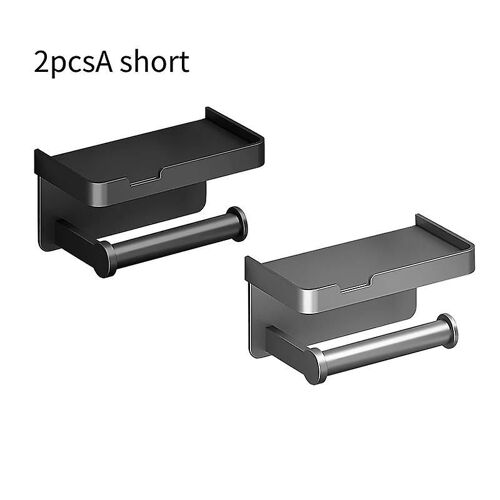 Aluminum alloy Toilet paper holder Toilet Paper Holder Wall-Mounted WC Paper Phone Holder Shelf Towel Roll shelf Accessories