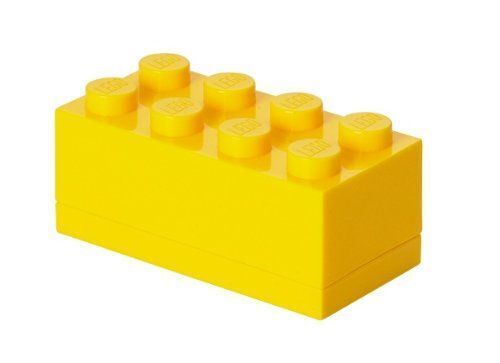 LEGO 40121732 - Ameublement Et Décoration - Boîte Miniature - Jaune - 8 Plots