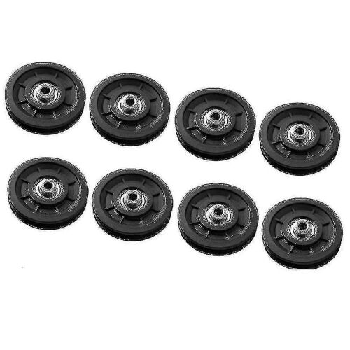 8 Pcs 90mm Poulie Rouleaux Nylon Roulement Poulies Pièces D¿Équipement De Gym Pièces D¿Équipement De Fitness - Snngv