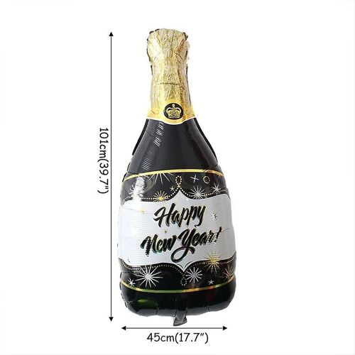 2024 Happy New Year Balloons Banner Rose Gold Number Letter Aluminum Foil Balloon Christmas New Year Eve Party Decor Balls Suppl