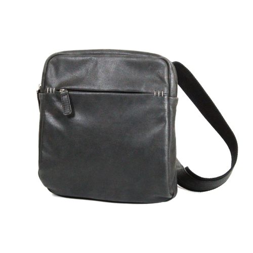 Pochette Katana Cuir de Vachette vieilli K 21161 - Noir