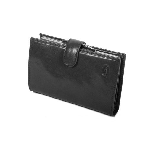 Porte-feuille Femme en Cuir de Vachette Collet Katana K353010 - Noir