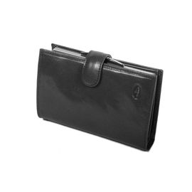 Porte-feuille Femme en Cuir de Vachette Collet Katana K353010 - Noir