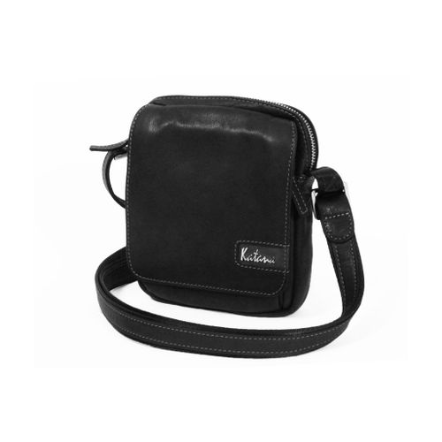 Pochette Katana Cuir de Vachette sauvage K 81661 - Noir