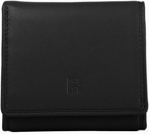Porte-cartes Gérard Henon Cuir de Vachette Lisse Softline GH 33534 - Noir