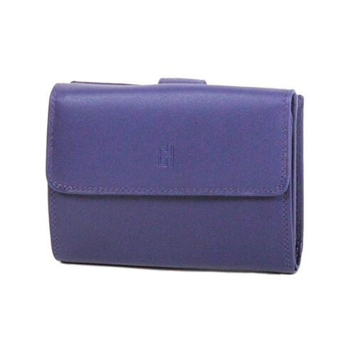 Porte-cartes Gérard Henon Softline Cuir de Vachette Lisse GH 33552 - Violet