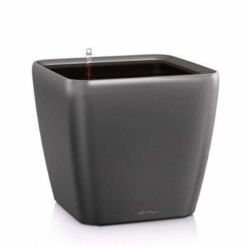 Pot Quadro Premium Ls 35 - Kit Complet, Noir Brillant 35 Cm