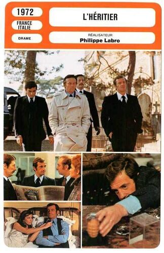 Fiche Monsieur Cinema L'héritier De Philippe Labro Avec Jean-Paul Belmondo, Jean Rochefort Et Charles Denner