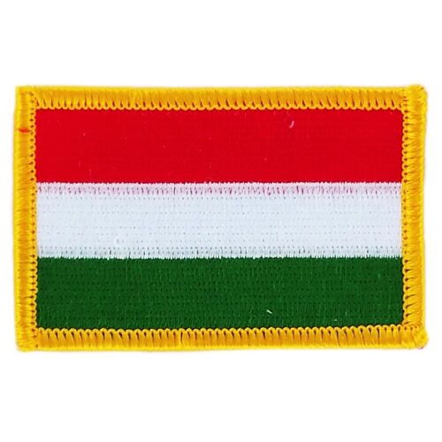 Patch Écusson Brodé Drapeau  Hongrie Hongrois  Thermocollant  Insigne Blason