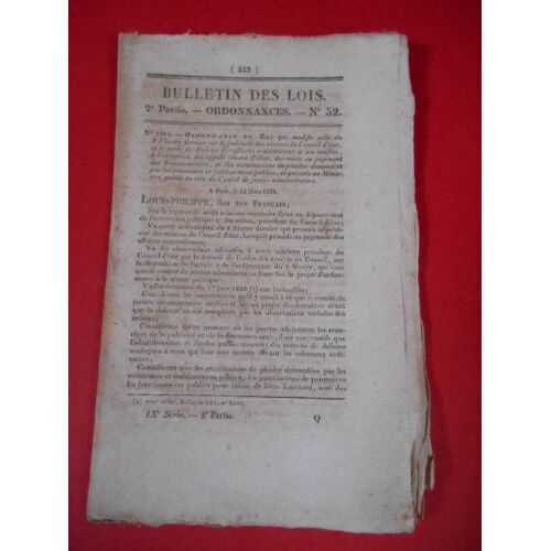 Bulletin Des Lois 52