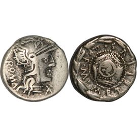 Rome Republique - Denier - Caecilia - Bouclier Macédonien Avec Tête D'éléphant - 127 Bc - Rrc.263/1 - 22-045