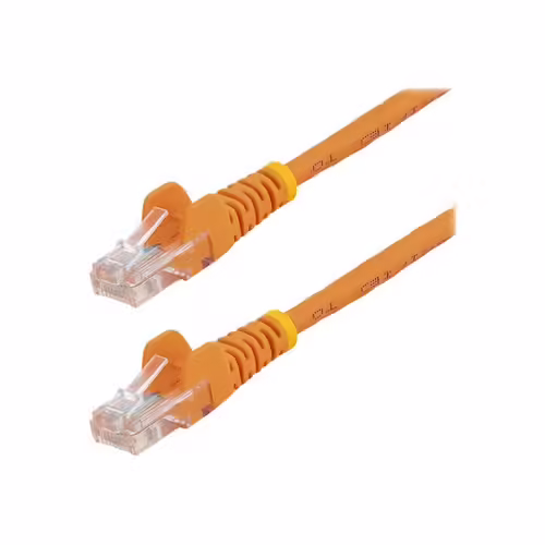 StarTech.com Câble réseau Cat5e UTP sans crochet - 50 cm Orange - Cordon Ethernet RJ45 anti-accroc - Câble patch - Cordon de raccordement - RJ-45 (M) pour RJ-45 (M) - 50 cm - UTP - CAT 5e - sans...