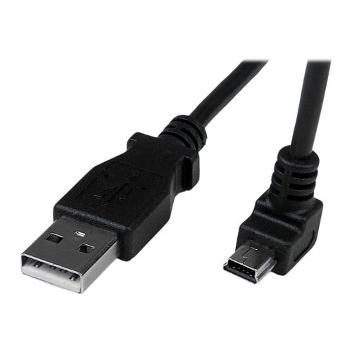 StarTech.com Câble Mini USB 2 m - A vers Mini B coudé 90° vers le bas - Câble USB Mini B Angle Coude vers le bas - Noir 2m - Câble USB - USB (M) pour mini USB type B (M) - USB 2.0 - 2 m - moulé...