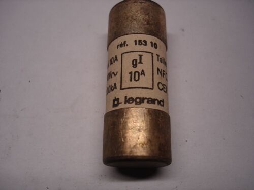 LEGRAND FUSIBLE CARTOUCHE EN 22X58 10A GL Réf:15310