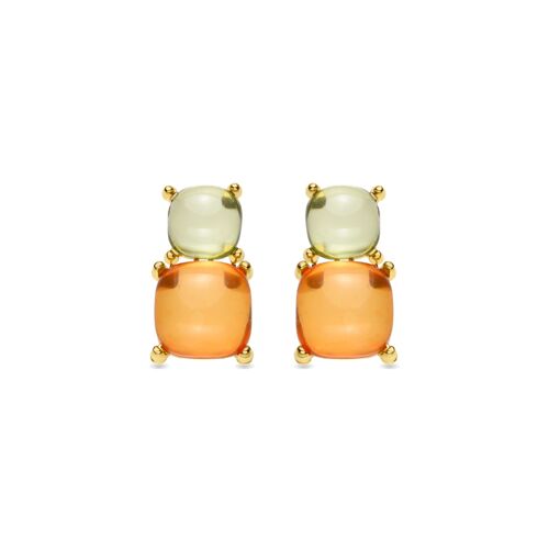 Boucles D'oreilles Luxenter Tosab En Or Jaune 18 Carats