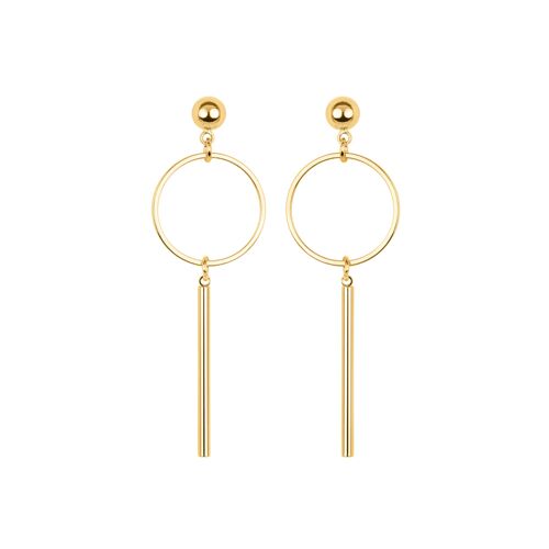 Boucles D'oreilles Luxenter Coion En Or Jaune 18 Carats