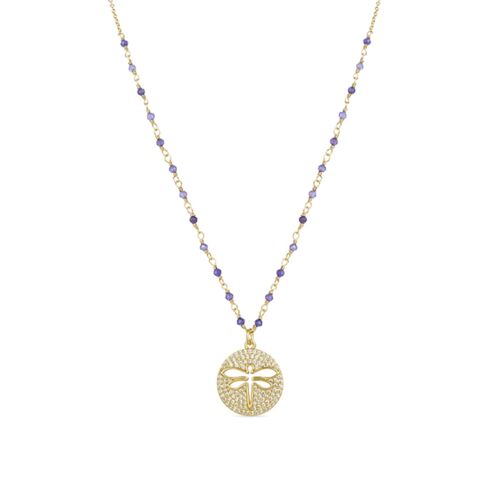 Luxenter Anyie Collier De Cristal Violet