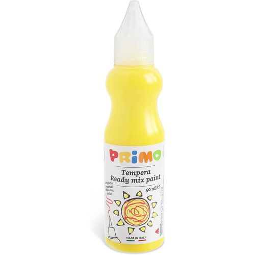 Primo Flacon Ergonomique 50ml Peinture Gouache Jaune Primaire 201