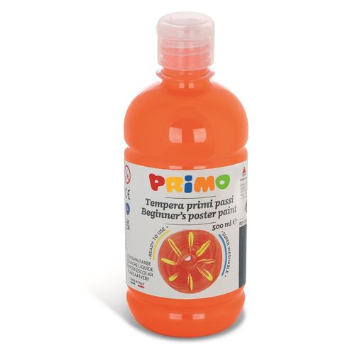 Primo Gouache Ready-Mix Premier Pas 500 Ml Flacon Avec Bouchon Flux Control Orange 250