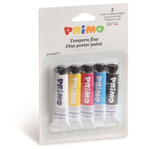 Primo Set 5 Tubes 12 Ml Peinture Gouache