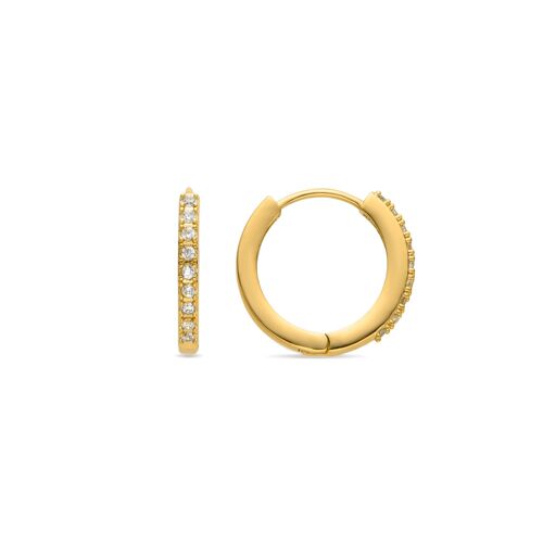 Boucles D'oreilles Luxenter Ariuk En Or Jaune 18 Carats