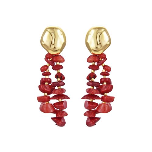 Boucles D'oreilles En Corail Luxenter Mypil