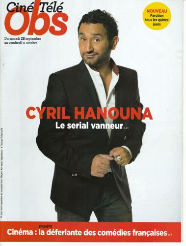 Ciné Télé Obs 2551 Du 28-09 Au 11/10/2013