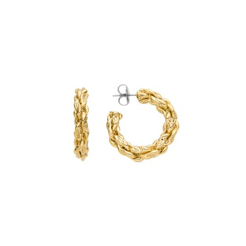 Boucles D'oreilles Luxenter En Or Jaune 18 Carats - Leosru