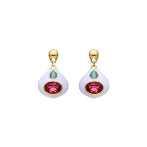 Boucles D'oreilles Luxenter Notha En Or Jaune 18 Carats.
