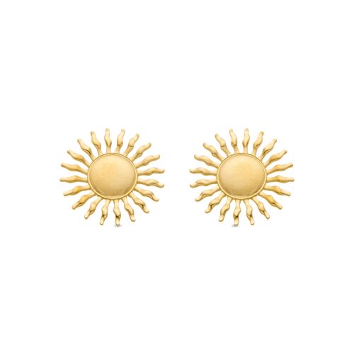 Boucles D'oreilles Luxenter Hinya En Or Jaune 18 Carats.
