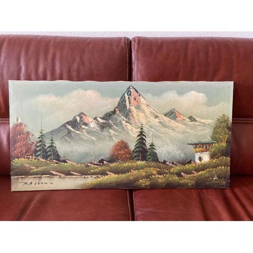 Peinture Sur Toile Paysage Montagne