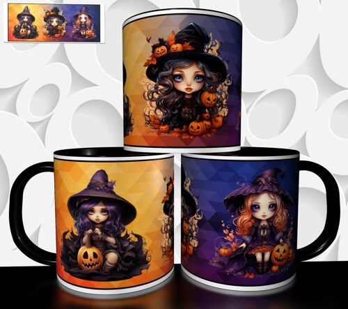 Mug Tasse À Café - Halloween Sorciere Mignonne 2754