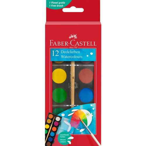 Faber-Castell Palette De Peinture Avec 12 Couleurs