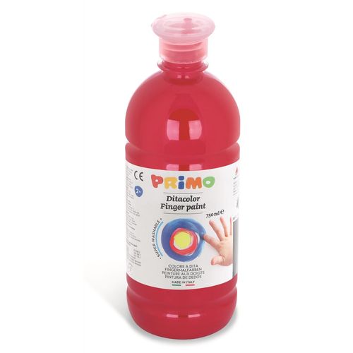 Primo Gouache Aux Doigts Flacon 750 Ml Bouchon Flux Control Rouge Vermillon 300