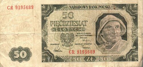 Billet 50 Zlotys Pologne 1948