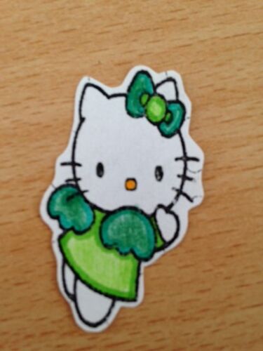 Lot De 50 Punchs Hello Kitty Ange Vert