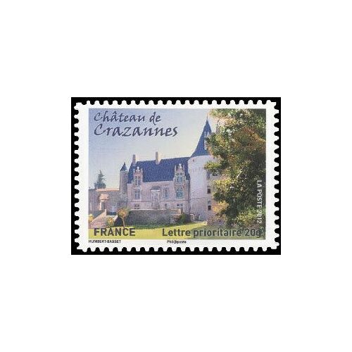 Timbre France 2012 Oblitéré - Château De Crazannes - Yt Adhésif - N° 729
