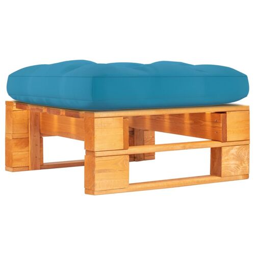 Vidaxl Pouf Palette De Jardin Bois De Pin Imprégné De Marron Miel