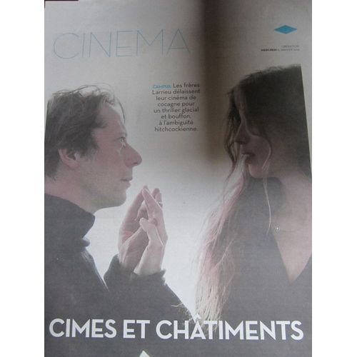 Libération, Supplément Cinéma Du 15/01/2014 : Frères Larrieu, L'amour Est Un Crime Parfait